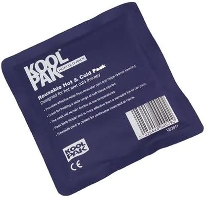 Koolpak Luxury Reusable Hot and Cold Pack 13 x 14cm, Blue, 13x14cm (Pack of 1)