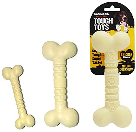 Rosewood Jumbo Chicken Bone, Durable Nylon Chew Toy for Large Dogs 25kg+, Promotes Dental Hygiene - Image 4
