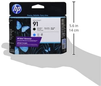 HP Original 91 Matte Black and Cyan Printhead, Matte Black/Cyan, Standard Yield - Image 3