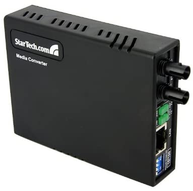 StarTech.com 10/100 Multi Mode Fiber Copper Fast Ethernet Media Converter ST 2 km, UTP to 100Base-Fx