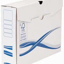 Fellowes Bankers Box Container Basic Pack of 6 Archive Boxes - 8 cm White/Blue