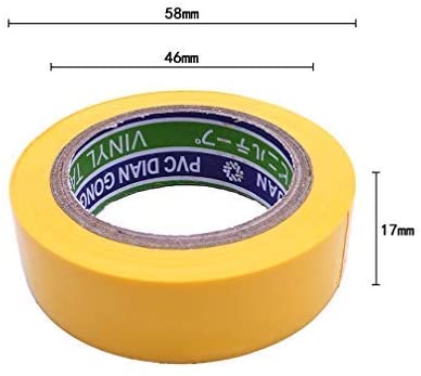 YTBUBOR 6 Pack Mixed Colour Electrical Insulation Tape Adhesive Gaffer PVC Tape 10M x 17MM (32.8 Feet x 0.67 Inches) - Image 2