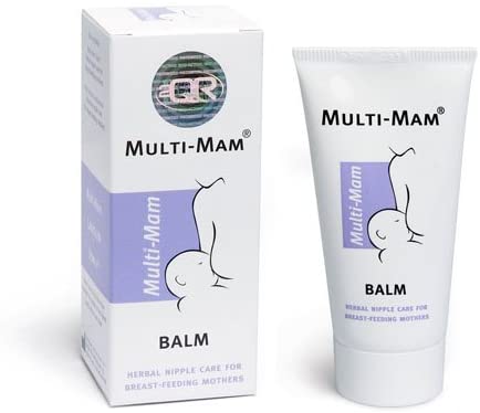 Multi-Mam Balm Nipple Cream, Protect Nipples From Breastfeeding, Soothes Irritated and Cracked Nipples