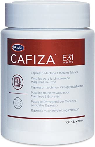 Urnex Cafiza Espresso Machine Cleaning Tablets, Pack of 100, White, 100 count (Pack of 1)
