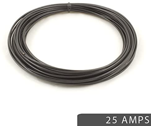 25 AMP Rated 2mm² Single Core Stranded Copper Cable 12v 24v Thin Wall Wire 10m 20m 50m 100m Black 50m Roll~p85570638