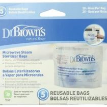 Dr. Brown's,5 Count (Pack of 1),White Option Microwave Steam Sterilizer - 5 Bag