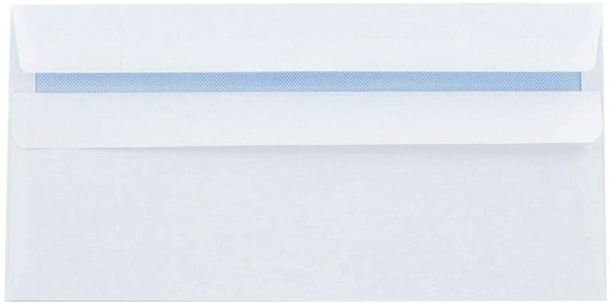 Q-Connect DL Envelopes Recycled Self Seal 100gsm White (Pack of 500) KF3504