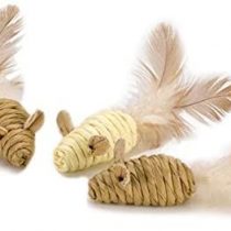 Petface Catkins Mini Mice Tails Cat Toy, 3-Piece