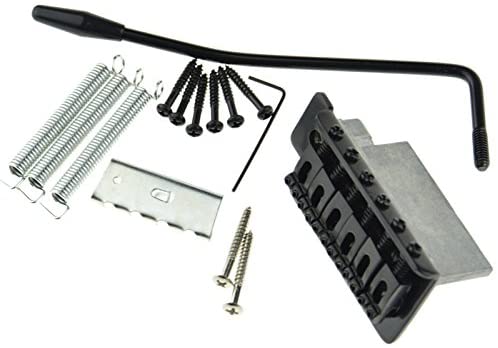 Black Tremolo Bridge for Strat Electric Guitar Set Replacement
