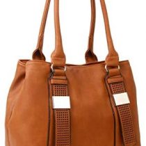 Women Double Compartments Spacious Faux Leather Large Size Tote Bag Hobo Shopper Handbag