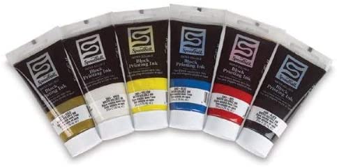 Speedball Water-Soluble Block Printing Ink Starter Set, 6 Bold Colors with Satiny Finish, 1.25-Ounce Tubes - Image 4