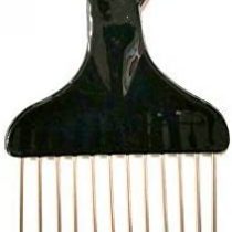 American Dream Hair Pik with Straight Metal Teeth and Iconic Fist Handle, Medium