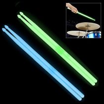 OriGlam 5A Luminous Light Up Drum Sticks, Luminous Light Up Drumsticks, Bright Luminous Glow in The Dark Drumsticks, Bright Light Up Drum Sticks (Blue)