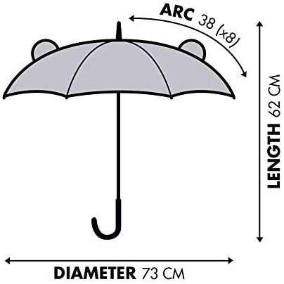 ARDITEX Fp-Eleph. Polyester Manual Umbrella 38/8, Sky Blue, 56 centimeters - Image 3