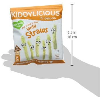 Kiddylicious Sour Cream & Chive Lentil Veggie Straws - Delicious Snacks for Kids - Suitable for 9+ Months - 9 Packs - Image 3