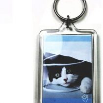 5 Large Blank Photo Keyrings 50 x 35 mm Insert 92033