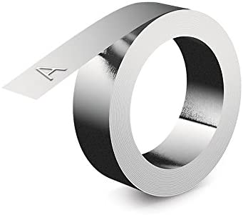Dymo Rhino M1011 12 mm x 4.8 m Embosser Labels Non-Adhesive - Aluminium, Aluminum, 12 mm x 4.80 m