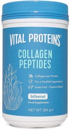 Collagen Supplements, Vital Proteins Hydrolyzed Collagen Peptides Powder (Type I, III) - Unflavored 284g Canister