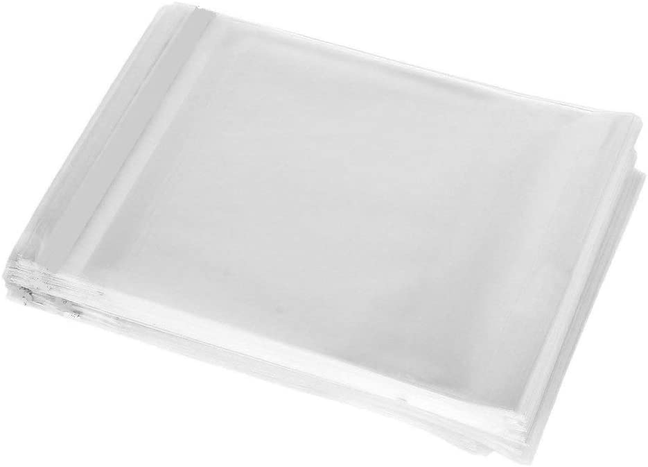 Cellophane Bags A4 /C4-100 Polythene Bags for Cards, Crystal Clear 9" x 12" Display Bags