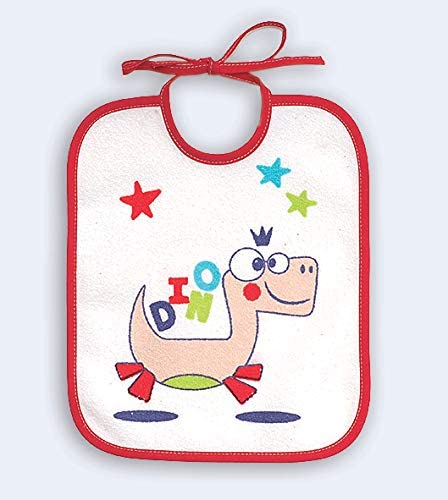 Ti TIN - Pack of 7 Waterproof Baby Bibs 73% Cotton - 27% Polyester Vinyl Lining, Yellow-Grey-Blue, 12-18 Months - Image 3