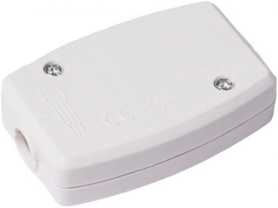 Merriway BH05734 Flex Connector With 3-Terminal, 13 Amp, White