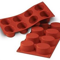silikomart Silicone Mould No. 8 Ovals, Terracotta, L