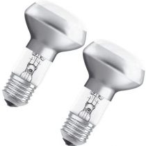 OSRAM Halogen-Lamp / Classic R63 / E27-socket / dimmable / 46 Watt - 60 Watt Replacement / warmwhite - 2700K / Pack of 2 - Foldingbox