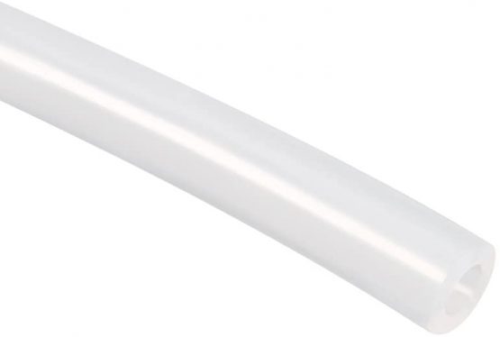 sourcingmap Silicone Tube 2mm ID x 4mm OD 3.3' Flexible Silicone Rubber Tubing Water Air Hose Pipe White for Pump Transfer