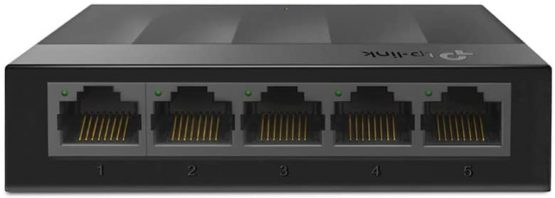 TP-Link LS1005G 5-Port Desktop/Wallmount Gigabit Ethernet Switch/Hub, Network Splitter, Plug and play, Plastic Case
