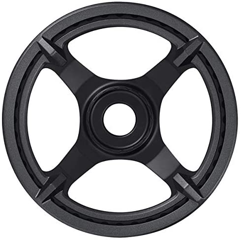 Shimano STEPS SM-CRE61 STEPS chainring, black/silver, 44T with single chainguard, Standard, 44 teeth