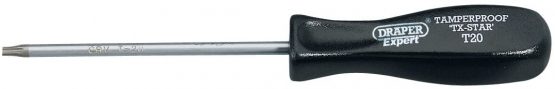 Draper 34116 Expert Quality Tx-Star T20T Tamperproof Security Screwdriver, 100mm