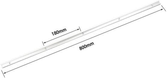 belupai 800mm T-Track T-Slot Miter Track Jig T Screw Fixture Slot 19x9.5mm for Table Saw Router Table Woodworking Tool
