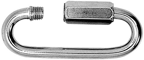 Merriway BH01922 (2 Pcs) Quick Link Chain Repair Shackles, BZP Steel M8 (5/16 inch) - Pack of 2 Pieces, Zinc Plated