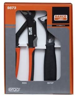 Bahco 9873 Plumber's Set, Black/White