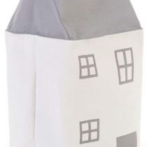Toy Bag Storage Children's House in Grey, Basket for The Children's Room, The Bathroom or on The Road, 32 x 32 x 73 cm