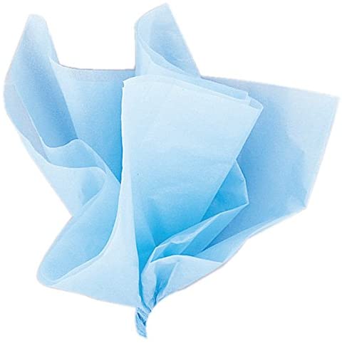Vibrant Baby Blue Tissue Sheets (50cm x 66cm) 10 Count, Premium Quality, Large Gift-Wrapping Paper for Crafts Decorations
