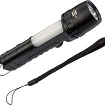 Brennenstuhl LuxPremium Flashlight THL 300 / COB Torch with side light (extra bright CREE-LED, dust and splash water protected IP54, 360+240 Lumen, max. 30h light duration, with 8 modes)