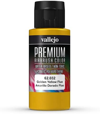 Vallejo Premium Color 60 ml Paint - Golden Yellow Fluorescent