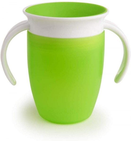 Munchkin Miracle 360 Degree Trainer Cup, 7 oz/207 ml, Green
