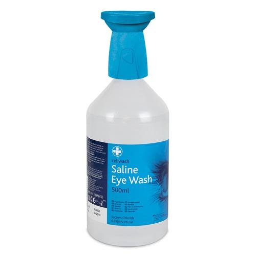 Reliwash 2990 Eyewash Bottle With Eye Cap, 500 mL