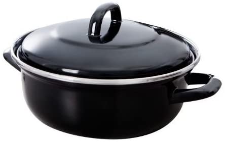 BK Cookware B1208.520 20 cm 1.4 Litre Fortalit Dutch Oven, Black