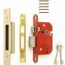 ERA Fortress BS 3621 2.5-inch/ 64mm 5 Lever Maximum Security Mortice Sashlock - Brass Effect