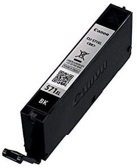 Canon CLI-571BK XL Black Ink Cartridge 12 ml 810 Pages, Ink Cartridges (Black, Pixma MG575x, MG685x, MG775x, Inkjet