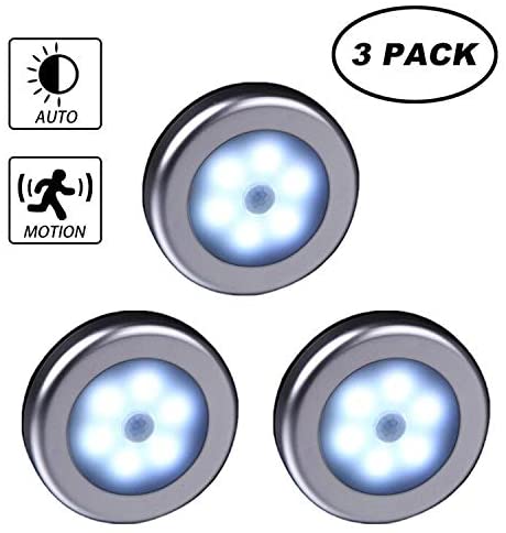 WRalwaysLX Wireless Motion Sensor LED Cabinet Light Stick-Anywhere Nightlight for Stairs Hallway,Closet,Kitchen, Bedroom
