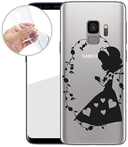 TPU phone Case Cover for the Samsung Galaxy Finoo S9 Made in Germany Case For Optimum Protection Silicone Protective Case Cover for Your Samsung Galaxy S9 Girl Apple