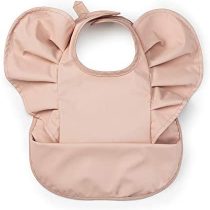 Elodie Details Baby Feeding Bib for Toddlers Waterproof Scandinavian Design - Powder Pink