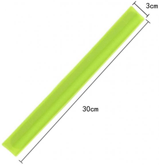 LIOOBO 10PCS Fluorescent Slap Bracelets Reflective Bands Ankle Cuff Snap Bracelet for Party Walking Hiking Jogging - Image 4