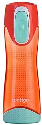 Contigo drinking bottle Swish Autoseal large BPA-free plastic water bottle, leak-proof, for sports cycling, jogging, hiking