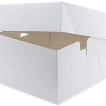 White Cake Boxes - 10'' Square (254mm sq.) (Pack of 5)