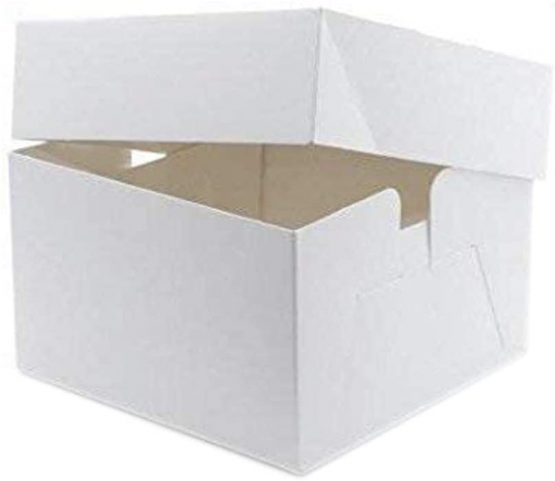 White Cake Boxes - 10'' Square (254mm sq.) (Pack of 5)